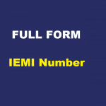 What is the full form of IEMI Number?