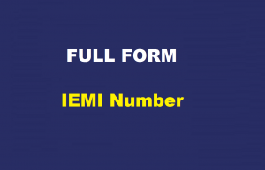 What is the full form of IEMI Number