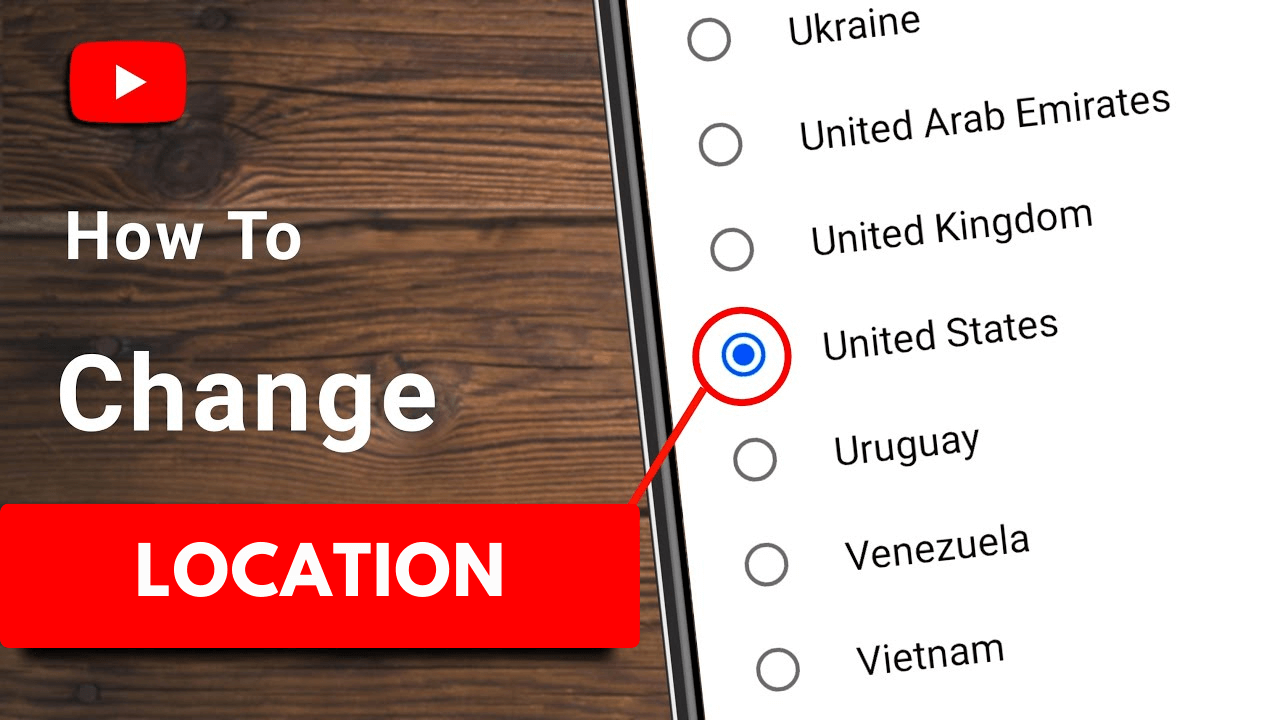 How To Change Country Location on YouTube App