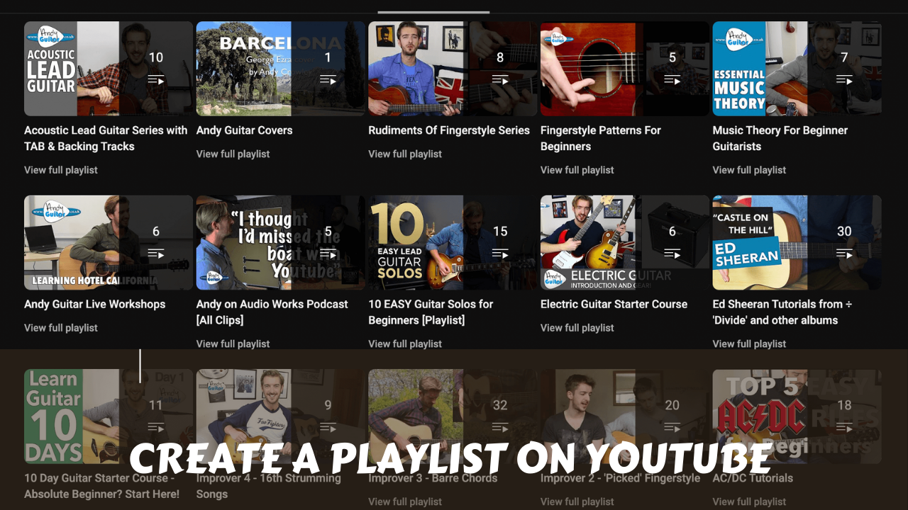How To Create A Playlist on YouTube