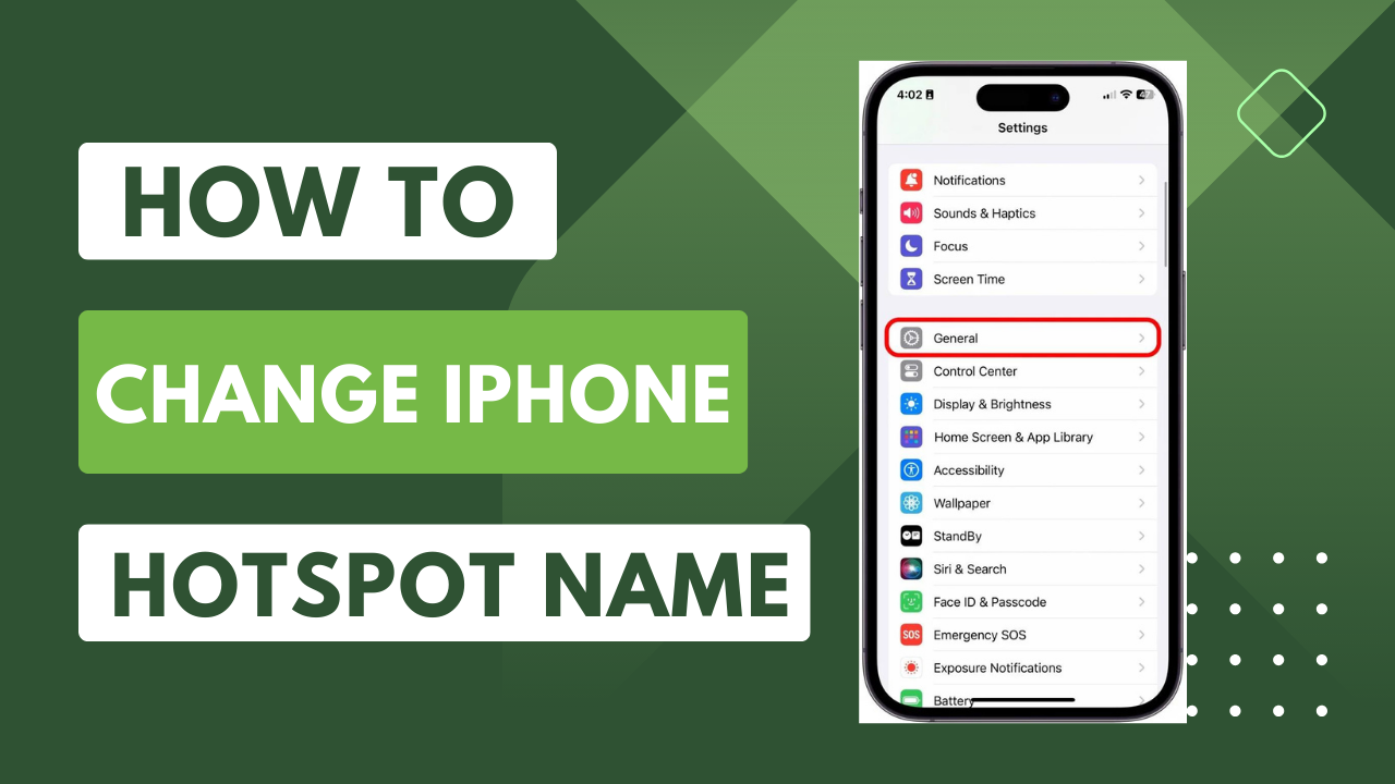 How to Change iPhone Name for Hotspot