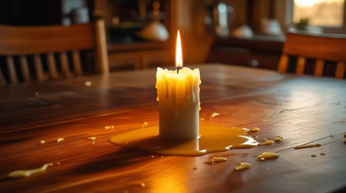 Remove Candle Wax from Wooden Dining Table