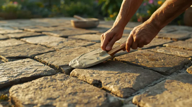 Fix Loose Flagstone Patio Mortar Joints Without Complete Repointing