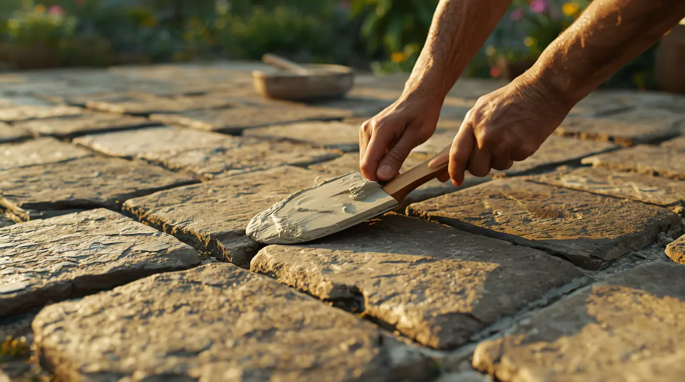 Fix Loose Flagstone Patio Mortar Joints Without Complete Repointing