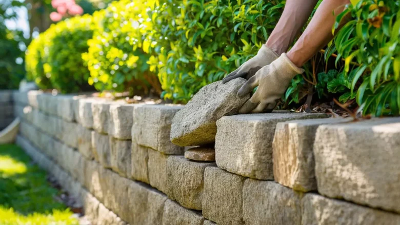 Fix a Loose Stone Retaining Wall Without Professional Masonry
