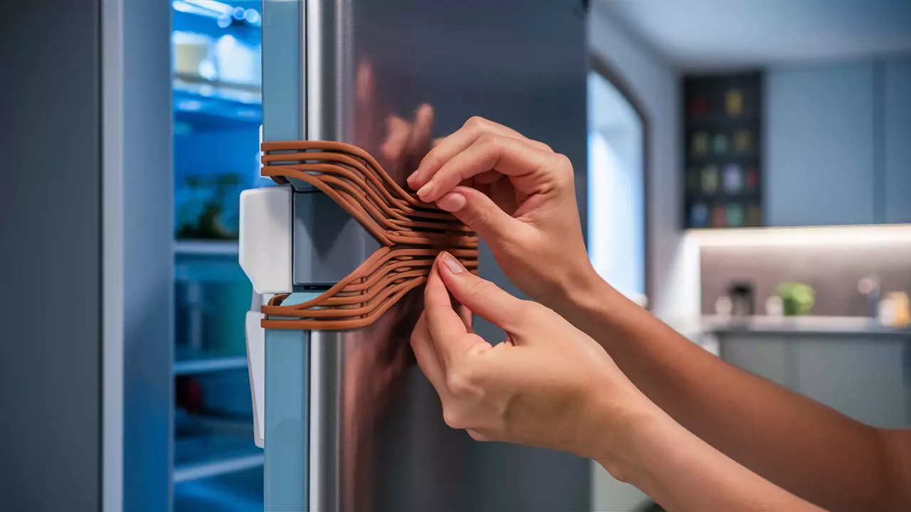 How to Fix Broken Refrigerator Door Seal Magnetic Strip Alignment