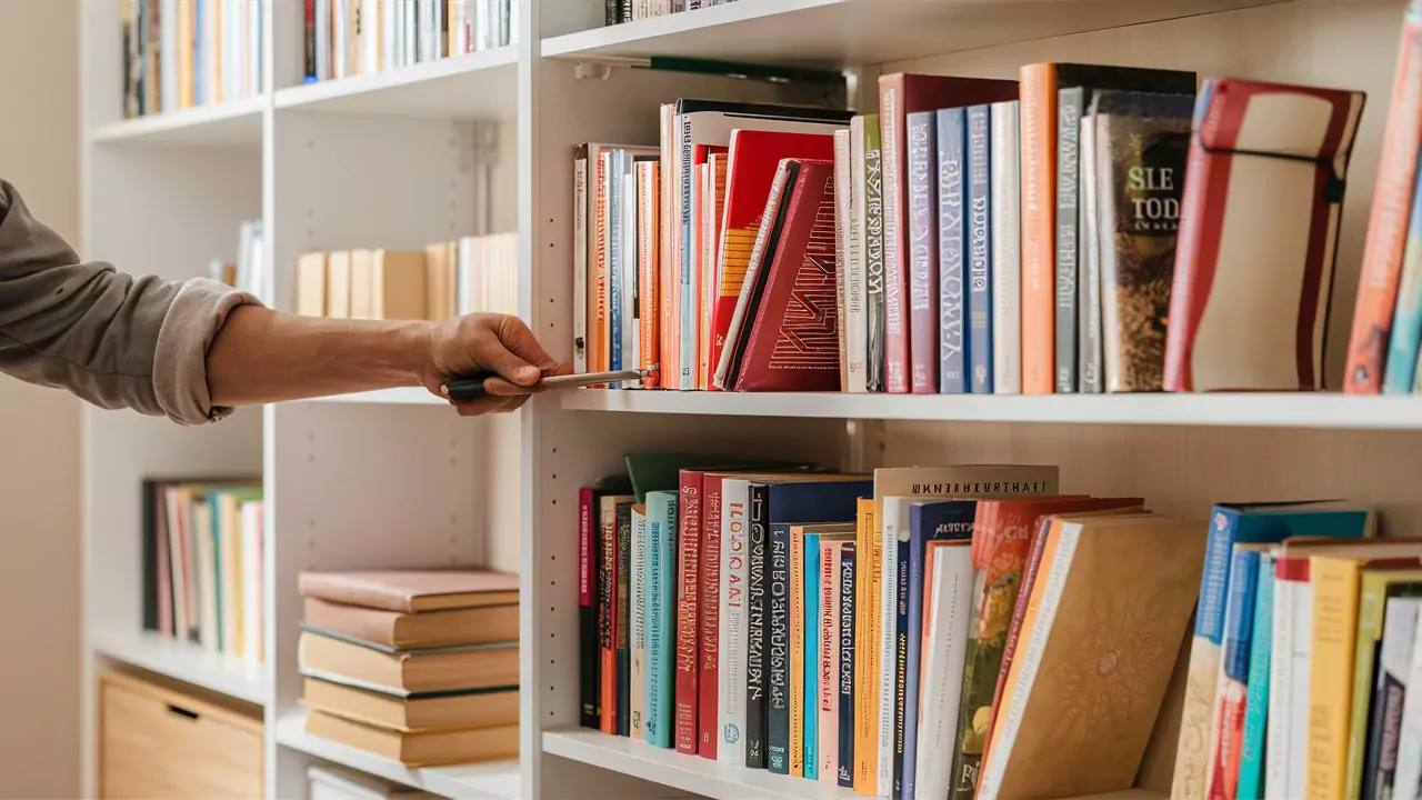 How to Fix Wobbly Bookshelf Without Emptying All Books