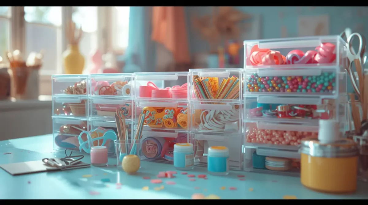 How to Organize Craft Supplies Using Modular Stackable Container Systems