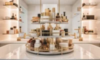 How to Organize Your Bathroom Vanity with Tiered Lazy Susan Systems – Space-Saving Tips