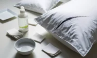 How to Remove Eyeliner Stains from White Hotel Pillowcase Fabric