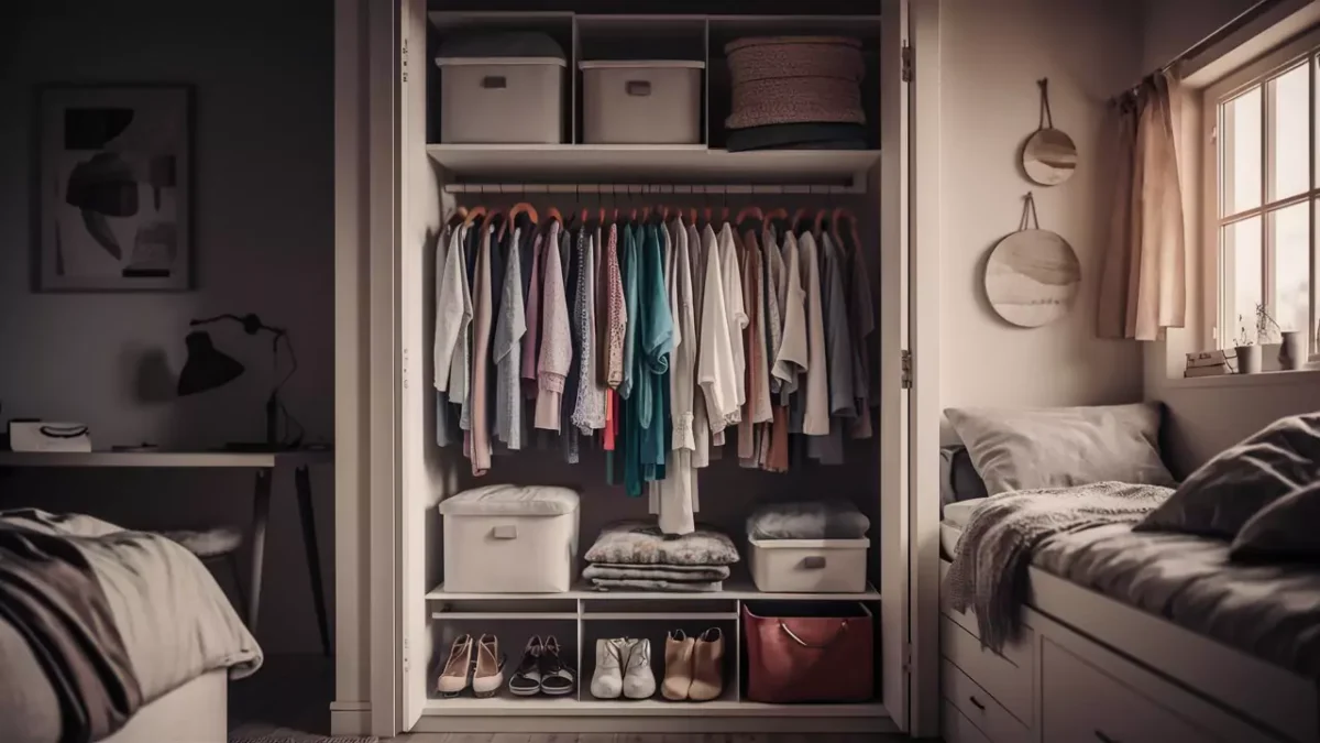 Organize a Small Bedroom Closet on a Budget