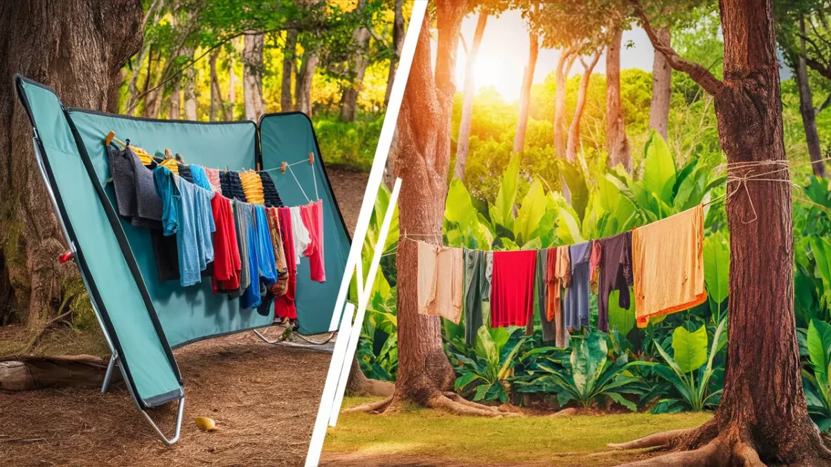 Portable Camping Clothesline or Just Use Rope