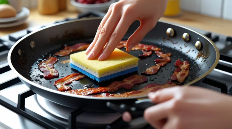 Remove Burnt Bacon Grease from Stovetop Drip Pans