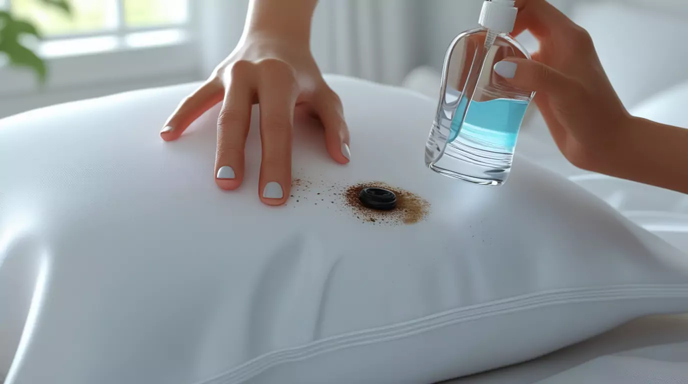 Remove Mascara Smudges from White Pillowcases