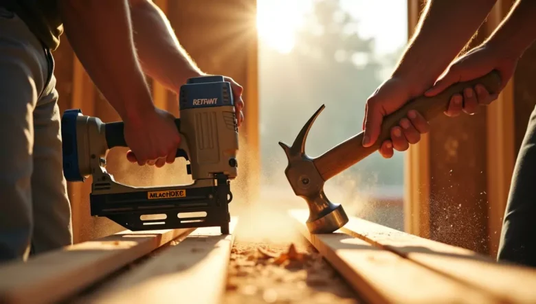 Cordless Nail Gun vs Hammer