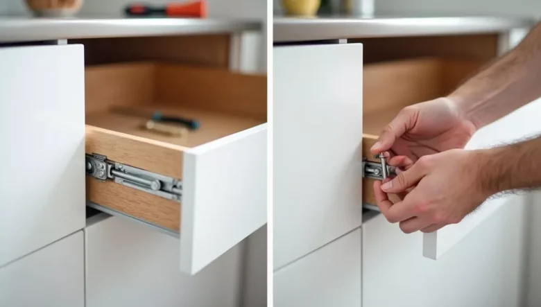 Fix a Loose Kitchen Cabinet Soft-Close Drawer Slide