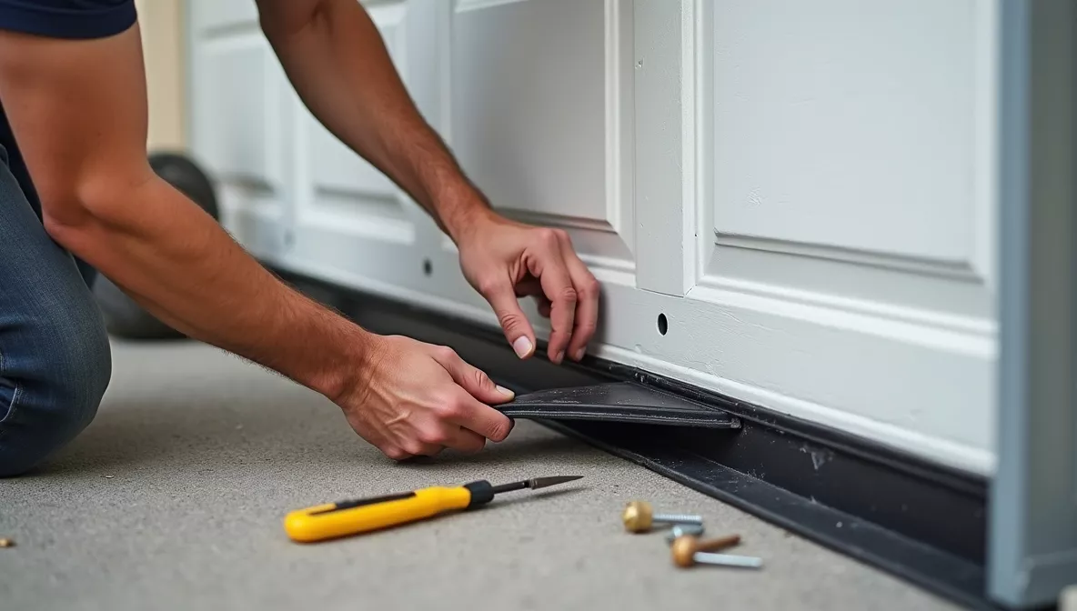 Fix Broken Garage Door Weather Stripping Seal Replacement
