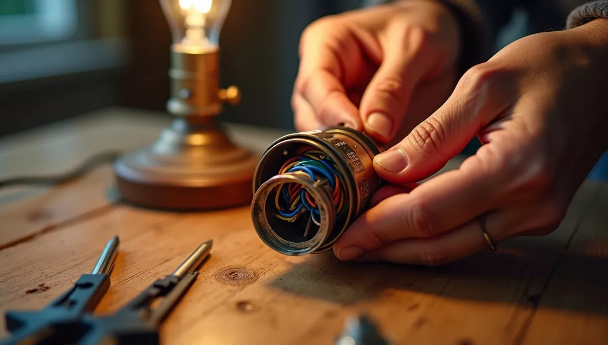 Fix Broken Lamp Socket Wiring Without Electrical Panel Work