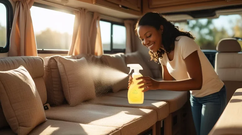 Remove Mildew Smell from RV Camper Interior Fabric
