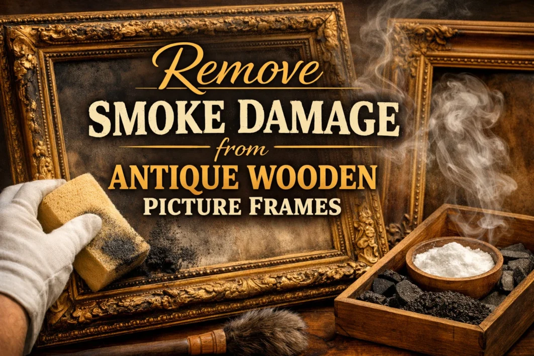 How to Remove Smoke Damage from Antique Wooden Picture Frames