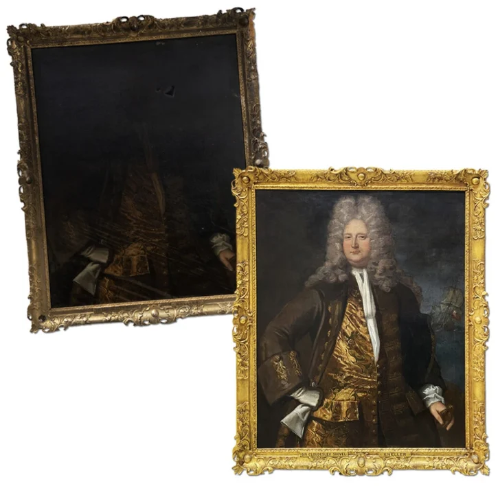 Smoke Damage on Antique Wooden Frames