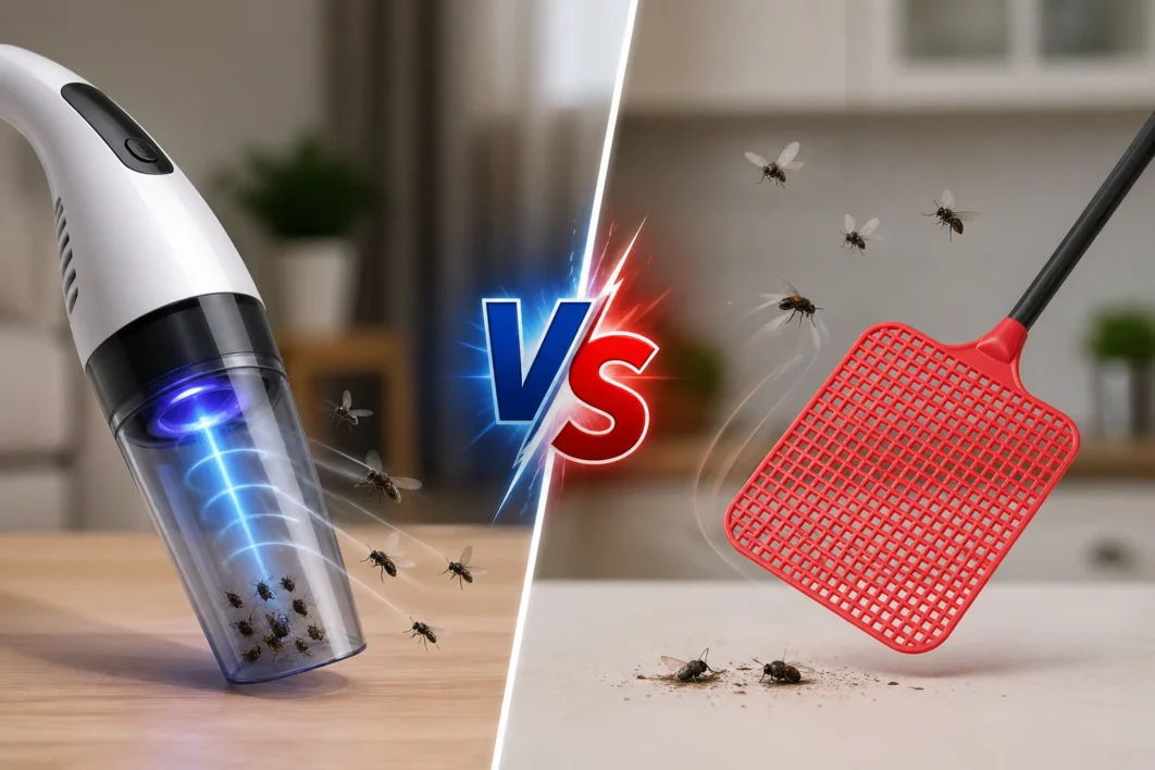 Electric Bug Vacuum vs Fly Swatter