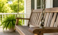 How to Fix Squeaky Wooden Front Porch Swing Chain Links
